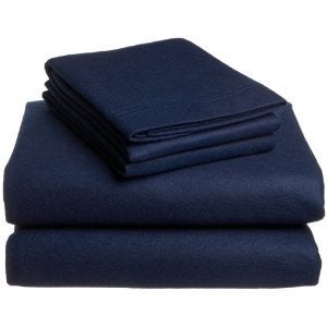 DESTINY CRESCENT BED ملاءات مزدوجة مقاس XL من DESTINY CRESCENT BEDDING مصنوعة من القطن بنسبة 100% قابلة للتنفس والتبريد - أسرّة في غرفة النوم والمستشفيات ومقسمة بحجم كينج - ملاءات مريحة بجيوب عميقة - أزرق داكن - Image 5